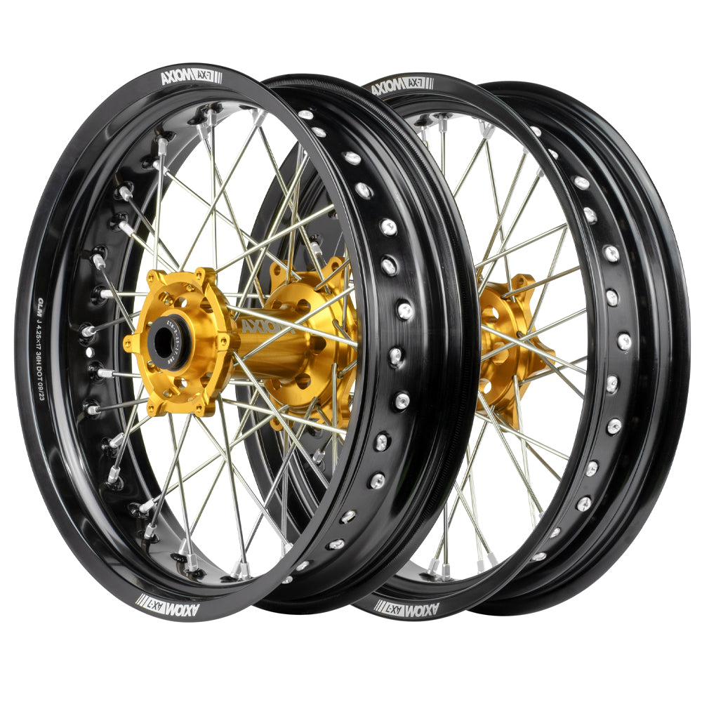 Axiom Honda CRF450R-450L 2014-24 Black Rim / Gold Hub / Black