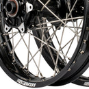 Axiom KTM / Husqvarna / Gas Gas 690-700-701 "Cush Drive" Black Rim / Black Hub 21x1.6/18x2.15 Complete Wheel Set-2