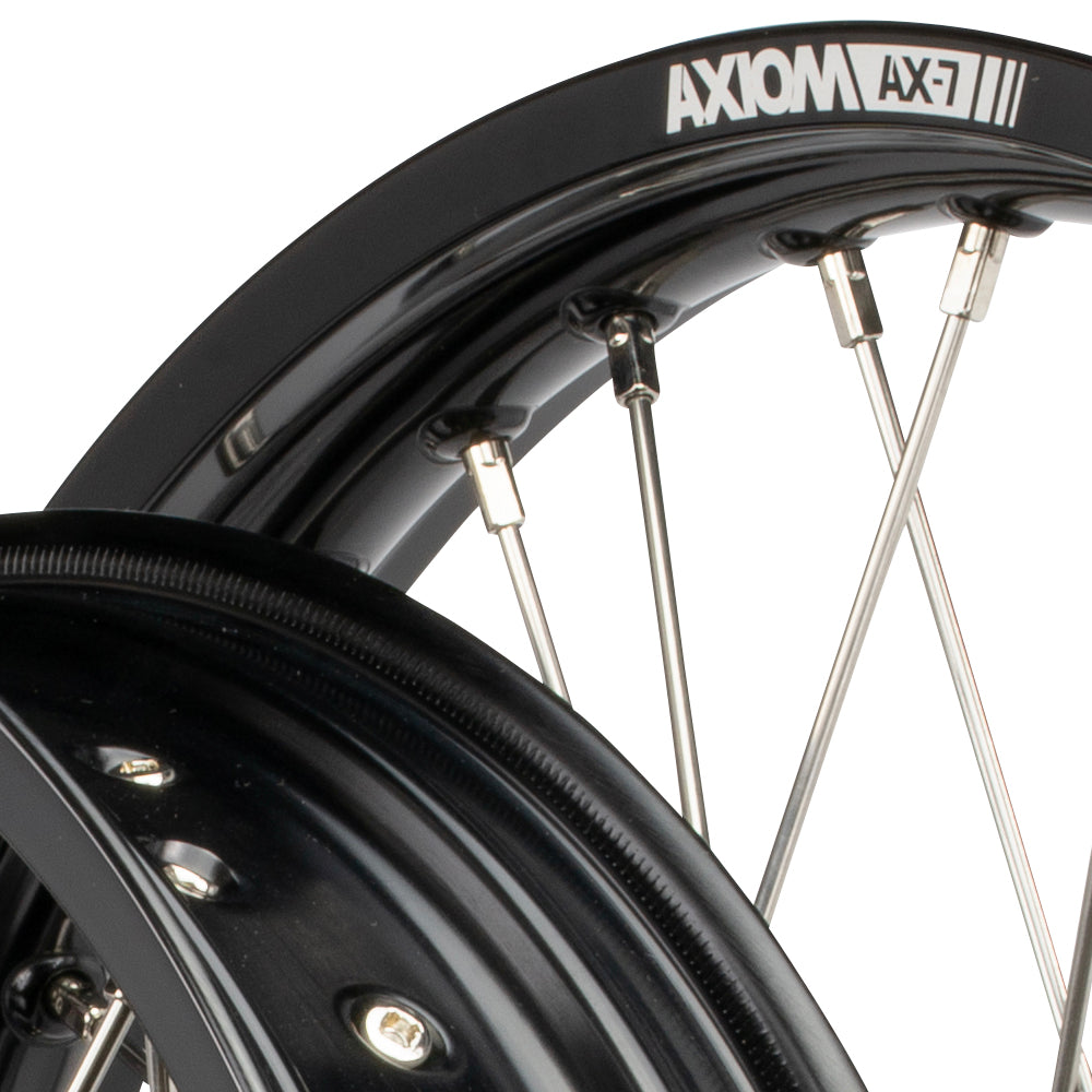 Axiom KTM 1090-1190-1290 2014-24 "Cush Drive" Black Rim / Black Hub 21x1.85 / 18x2.50 Adventure Wheelset
