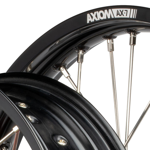 Axiom KTM 1090-1190-1290 2014-24 "Cush Drive" Black Rim / Orange Hub 21x2.15 / 18x4.25 Adventure Wheelset