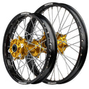 Axiom Suzuki DR650 1990-22 "Cush Drive" Black Rim / Gold Hub 21x1.85/18x2.50 Adventure Wheels-1