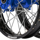 Axiom Yamaha WR250-450F 2002-18 "Cush Drive" Black Rim / Blue Hub 21x1.6/18x2.15 Complete Wheel Set-4