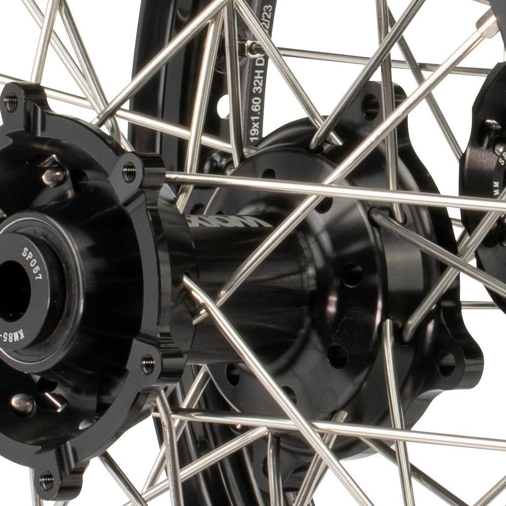 Axiom Yamaha / Suzuki YZ/RM85 1993-24  SW Black Rim / Black Hub 17x1.4/14x1.60 Complete Wheel Set