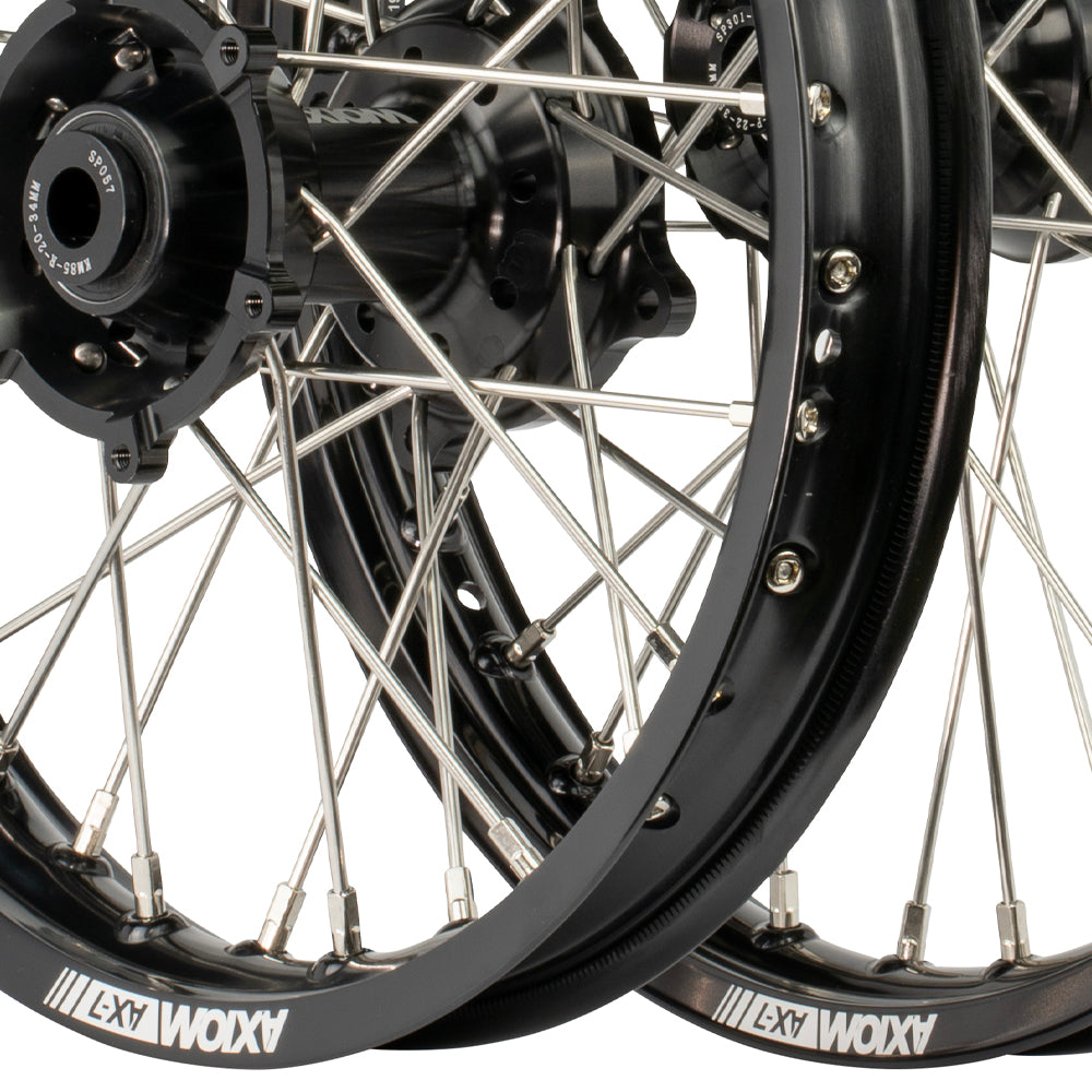 Axiom 2025 KTM 85 SX / Husqvarna TC85  / Gas Gas MC85 Small Wheel 17x1.4/14x1.6 Black/Black Wheel Set