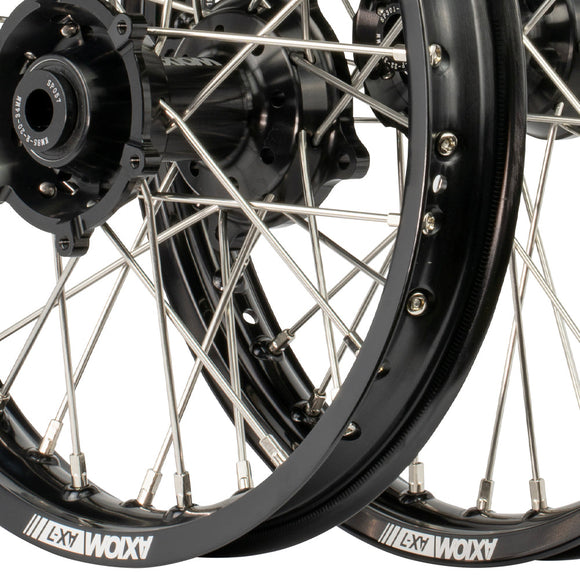 Axiom 2025 KTM 85 SX / Husqvarna TC85  / Gas Gas MC85 Small Wheel 17x1.4/14x1.6 Black/Black Wheel Set