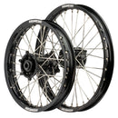 Axiom Yamaha / Suzuki YZ85/RM85 1993-24 BW Black Rim / Black Hub 19x1.6/16x1.85 Complete Wheel Set-1