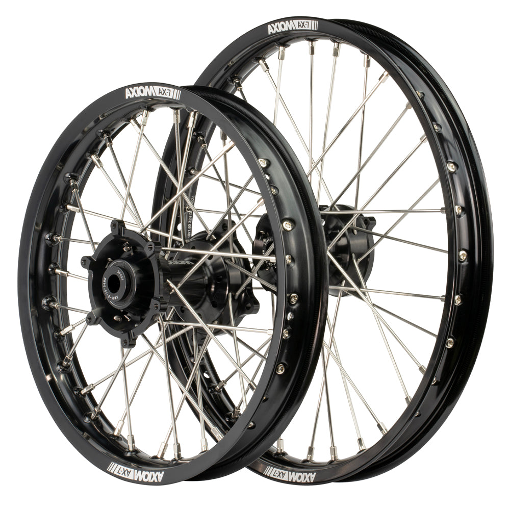 Axiom Yamaha / Suzuki YZ/RM85 1993-24  SW Black Rim / Black Hub 17x1.4/14x1.60 Complete Wheel Set