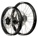 Axiom Yamaha YZ85 2002-24 BW Black Rim / Black Hub 19x1.6/16x1.85 Wheel Set with Discs-1