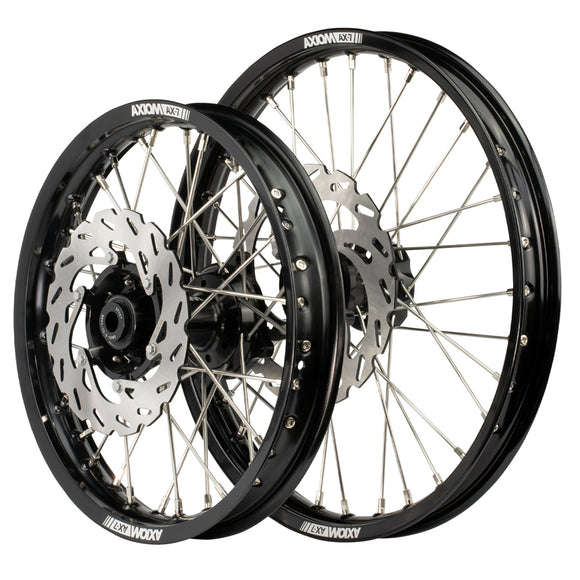 Axiom Suzuki RM85 2005-24  SW Black Rim / Black Hub 17x1.4/14x1.60 Wheel Set with Discs