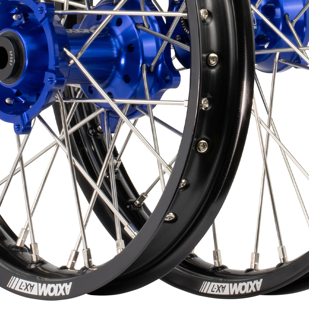 Axiom 2025 KTM 85 SX / Husqvarna TC85  / Gas Gas MC85 Big Wheel 19x1.6/16x1.85 Black/Blue Wheel Set