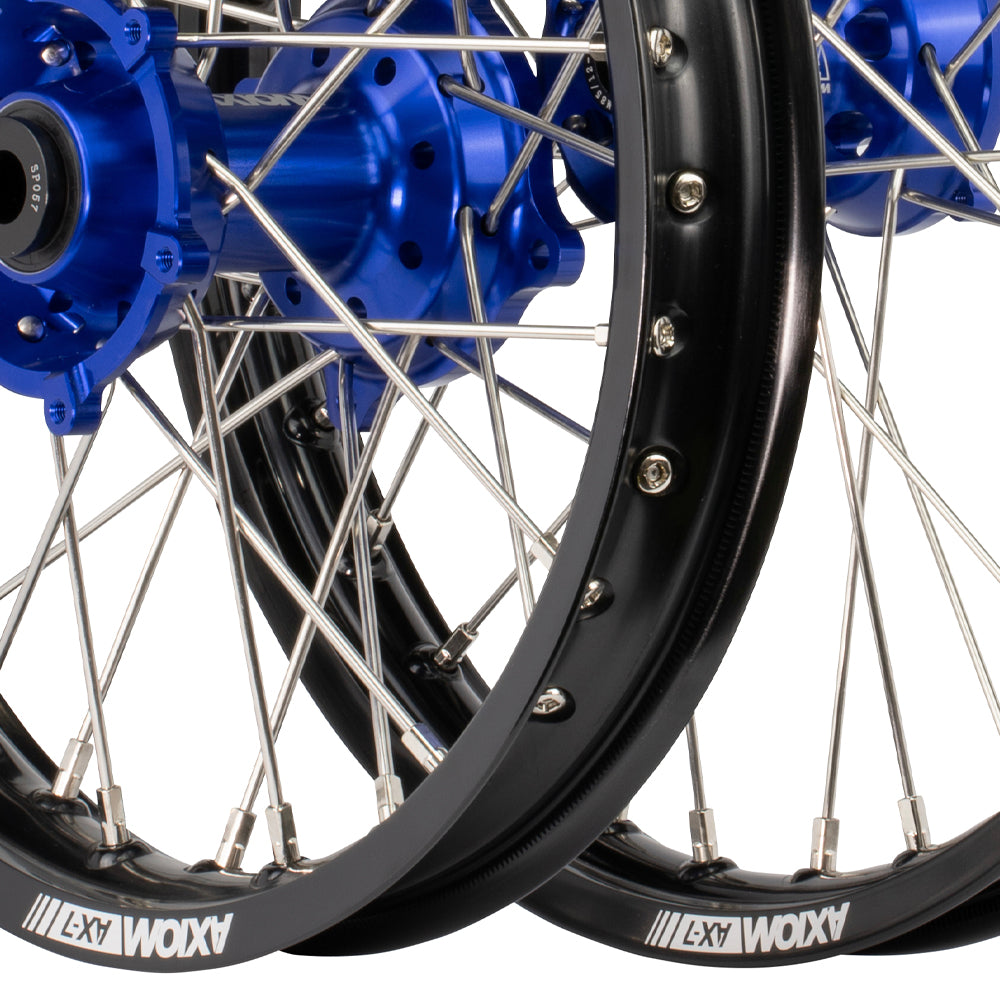 Blue Yz Rims Axiom Yamaha / Suzuki YZ/RM85 1993-24 SW Black Rim / Blue Hub 17x1.4/1 ...