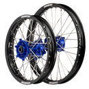 Axiom Yamaha / Suzuki YZ85/RM85 1993-24 BW Black Rim / Blue Hub 19x1.4/17x1.85 Flat Track Wheel Set-1