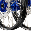 Axiom KTM 65SX / Hqva TC65  / Gas Gas MC65 2023-24 14x1.6/12x1.6 Black/Blue Wheel Kit with Discs-5