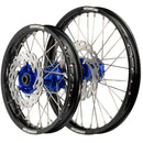 Axiom KTM 65SX / Hqva TC65  / Gas Gas MC65 2023-24 14x1.6/12x1.6 Black/Blue Wheel Kit with Discs-1