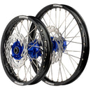 Axiom KTM 85SX 2011-15 / Husqvarna TC85 2014-15 SW Black Rim / Blue Hub 17x1.4/14x1.60 Wheel Set with Discs-1