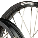 Axiom Honda CR85 1996-2007 BW Black Rim / Red Hub 19x1.4/17x1.85 Flat Track Wheel Set-3