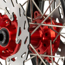 Axiom Honda CR85 1996-2007 BW Black Rim / Red Hub 19x1.6/16x1.85 Wheel Set with Discs-3