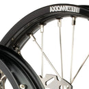 Axiom Honda CRF150R 2007-24 BW Black Rim / Red Hub 19x1.6/16x1.85 Wheel Set with Discs-4