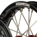 Axiom KTM / Husqvarna / Gas Gas 50cc 2014-23 Black Rim / Red Hub 12x1.6/10x1.6 Complete Wheel set-4