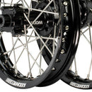 Axiom Yamaha YZ65 2018-24 Black Rim / Black Hub 14x1.6/12x1.6 Complete Wheel Set-4