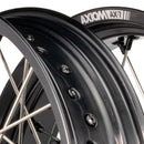 Axiom Kawasaki KLX450 Black Rim / Black Hub / Black Nipples 17x3.5/17x4.25 Supermoto Wheels-3