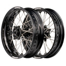 Axiom Yamaha WR250-450F 2019-2024 Black Rim / Black Hub / Black Nipples 17x.3.5/17x4.25 Supermoto Wheels-1