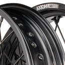 Axiom Yamaha WR250-450F 2002-18 Black Rim / Black Hub / Black Spokes / Black Nipples 17x3.5/4.25 Supermoto Wheels-3