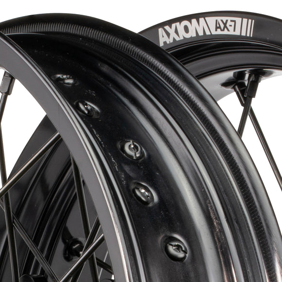 Axiom Yamaha WR250-450F 2019-2024 Black Rim / Black Hub / Black Spokes / Black Nipples 17x.3.5/17x4.25 Supermoto Wheels