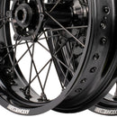 Axiom Yamaha WR250-450F 2019-2024 Black Rim / Black Hub / Black Spokes / Black Nipples 17x.3.5/17x4.25 Supermoto Wheels-4