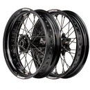 Axiom Yamaha WR250-450F 2019-2024 Black Rim / Black Hub / Black Spokes / Black Nipples 17x.3.5/17x4.25 Supermoto Wheels-1