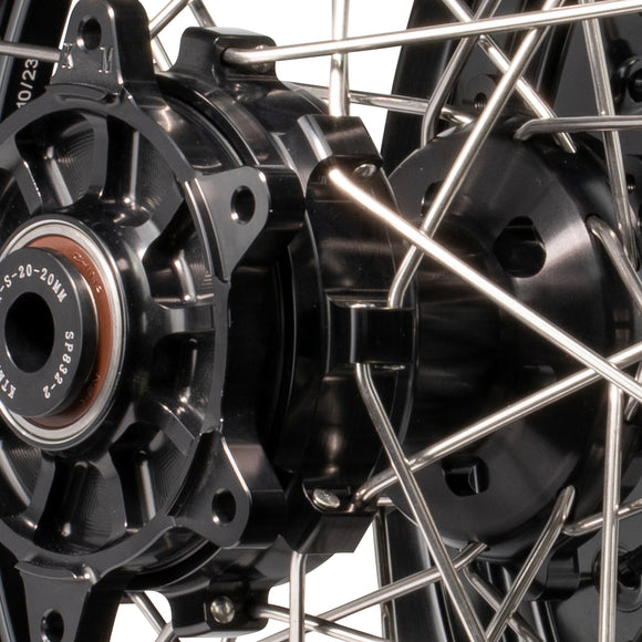 Axiom KTM / Husqvarna / Gas Gas 690-700-701 "Cush Drive" Black Rim / Black Hub 17x3.5/4.25 Supermoto Wheels