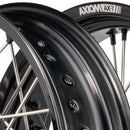 Axiom KTM / Husqvarna / GasGas "Cush Drive" Black Rim / Black Hub / Black Nipples 17x3.5/17x4.25 Supermoto Wheels-3