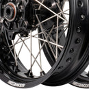 Axiom KTM / Husqvarna / Gas Gas 690-700-701 "Cush Drive" Black Rim / Black Hub 17x3.5/4.25 Supermoto Wheels-4