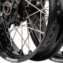 Axiom KTM / Husqvarna / GasGas "Cush Drive" Black Rim / Black Hub / Black Nipples 17x3.5/17x4.25 Supermoto Wheels-4