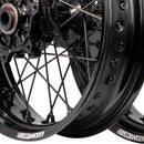 Axiom KTM / Husqvarna / Gas Gas 2003-24 Black Rim / Black Hub / Black Spokes / Black Nipples 17x.3.5/17x4.25 Supermoto Wheels-4