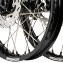 Axiom Kawasaki KLX450 2007-24 Black Rim / Black Hub / Black Nipples 21x1.6/18x2.15 Wheel Set with Discs-5