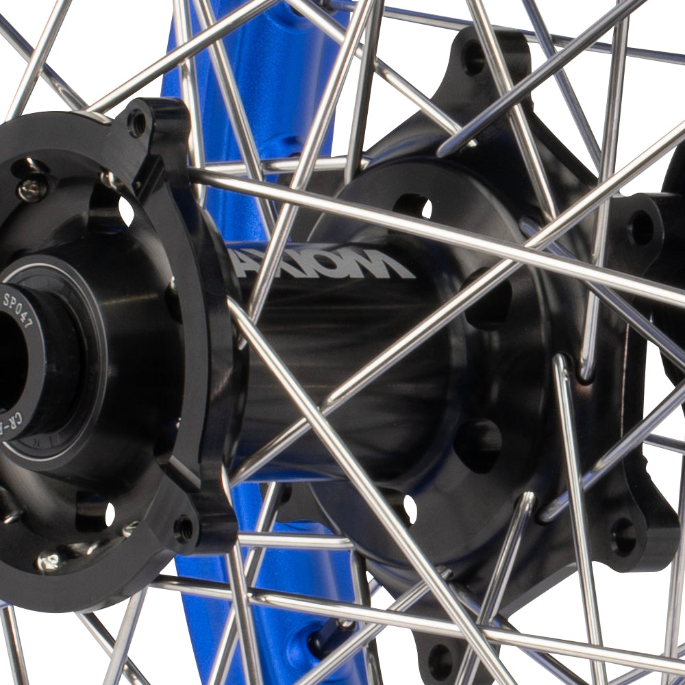 Axiom Yamaha WR250R 2007-24 Blue Rim / Black Hub / Black Nipples 21x1.6/18x2.15 Complete Wheel Set