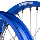 Axiom Honda CRF250-450R 2014-24 Blue Rim / Black Hub / Black Nipples 21x1.6/19x2.15 Complete Wheel Set-3