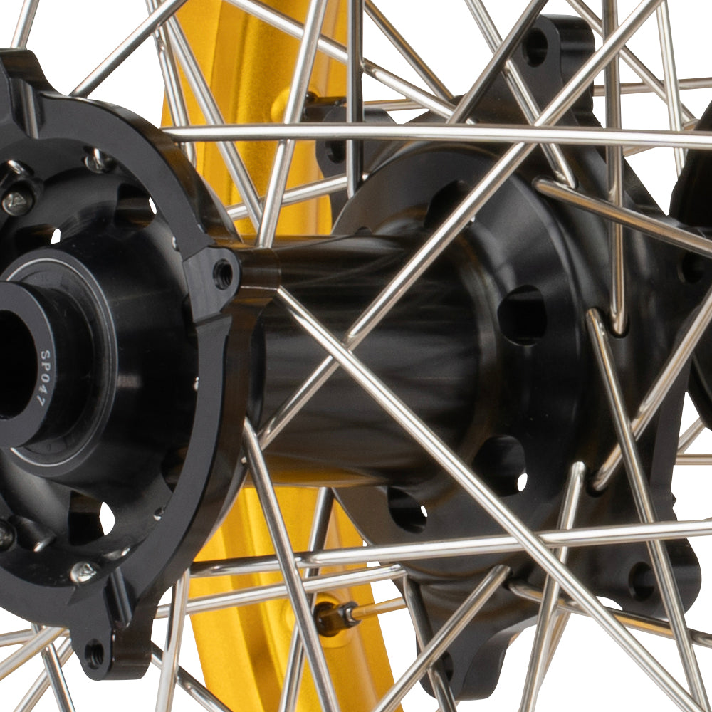 Axiom Kawasaki KLX450 2007-24 Gold Rim / Black Hub / Black Nipples 21x1.6/18x2.15 Complete Wheel Set