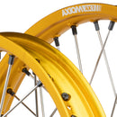Axiom Yamaha YZ-YZF 2009-24 Gold Rim / Black Hub / Black Nipples 21x1.6/19x2.15 Complete Wheel Set-3