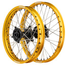 Axiom Beta RR 2014-24  Gold Rim / Black Hub / Black Nipples 21x1.6/18x2.15 Complete Wheel Set-1