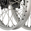 Axiom Yamaha YZ-YZF 2009-24 Silver Rim / Black Hub / Black Nipples 21x1.6/19x2.15 Complete Wheel Set-4