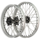 Axiom Yamaha WR250-450F 2019-24 Silver Rim / Black Hub / Black Nipples 21x1.6/18x2.15 Complete Wheel Set-1