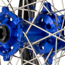 Axiom KTM / Husqvarna / Gas Gas 2003-24 Black Rim / Blue Hub / Blue Nipples 21x1.6/18x2.15 Complete Wheel Set-2