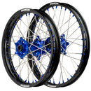 Axiom Yamaha WR250R 2007-24 Black Rim / Blue Hub / Blue Nipples 21x1.6/18x2.15 Complete Wheel Set-1