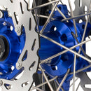 Axiom Yamaha YZ125-250 2017-21 Black Rim / Blue Hub / Blue Nipples 21x1.6/19x2.15 Wheel Set with Discs-3