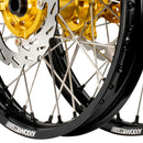 Axiom Yamaha YZ450F 2016-17 Black Rim / Gold Hub / Black Nipples 21x1.6/19x2.15 Wheel Set with Discs-5