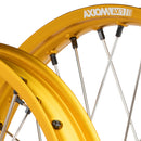 Axiom Suzuki DRZ400E 2000-24 Gold Rim / Gold Hub / Black Nipples 21x1.6/18x2.15 Complete Wheel Set-3