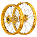 Axiom Kawasaki KX-KXF 2006-24 Gold Rim / Gold Hub / Black Nipples 21x1.6/19x2.15 Complete Wheel Set-1