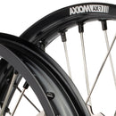 Axiom Kawasaki KX450X 2021-24 Black Rim / Green Hub / Black Nipples 21x1.6/18x2.15 Wheel Set with Discs-4